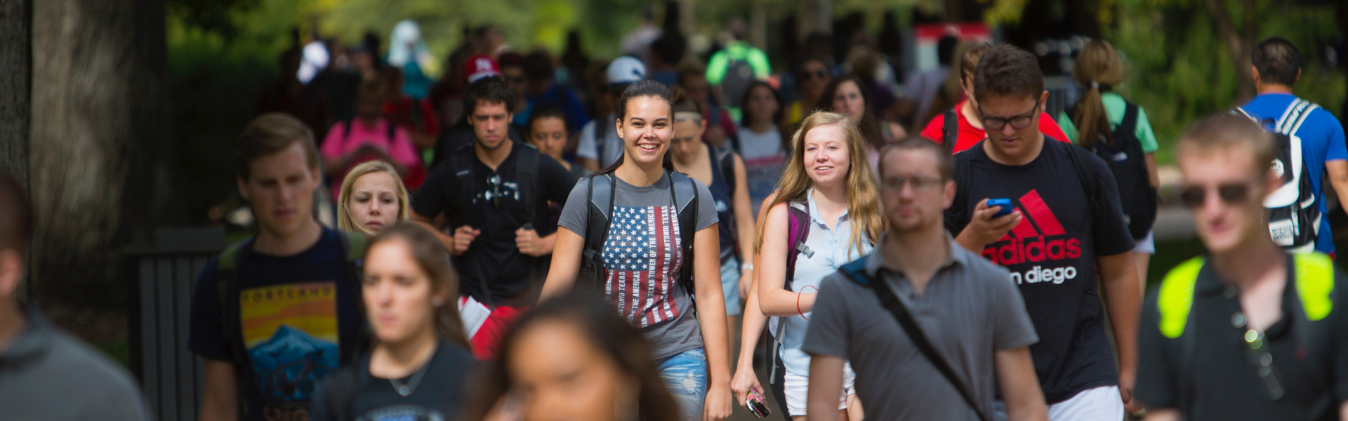 Student walks across University of Nebraska-Lincoln campus